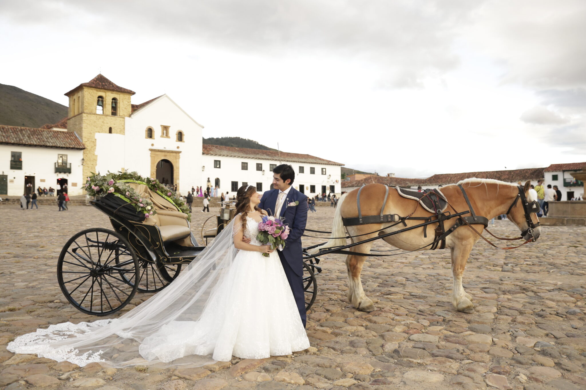 What happened during the ceremony in Villa de Leyva?